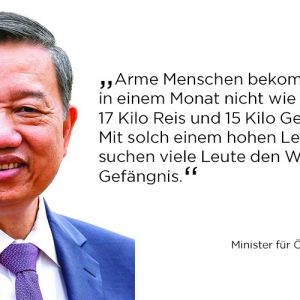 Minister Tô Lâm: „Viele Vietnamesen suchen den Weg ins Gefängnis, weil Lebensstandard dort höher sei als in der Gesellschaft“